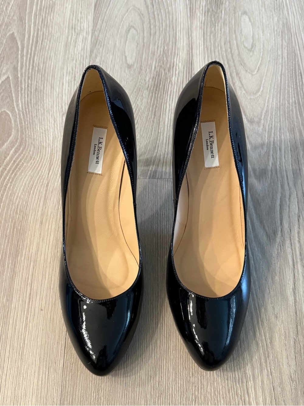 LK Bennett Black Patent Leather Pumps